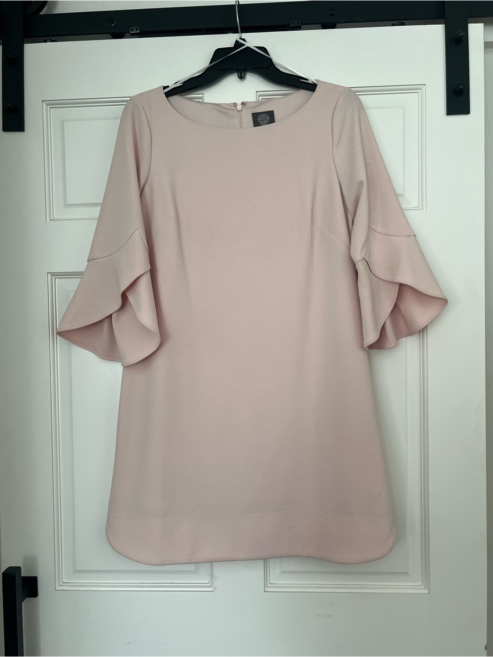 Vince Camuto Light Blush Ruffle Sleeve dress